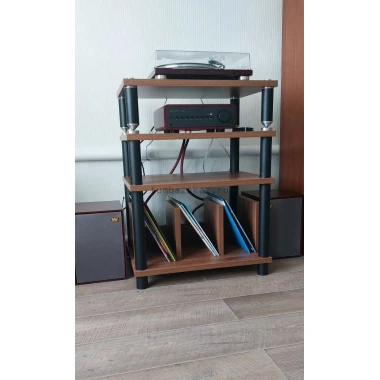 Стойка для hi-fi аппаратуры и винила Вега -4-KR-VS-VP Стойка для hi-fi аппаратуры и винила Вега -4-KR-VS-VP